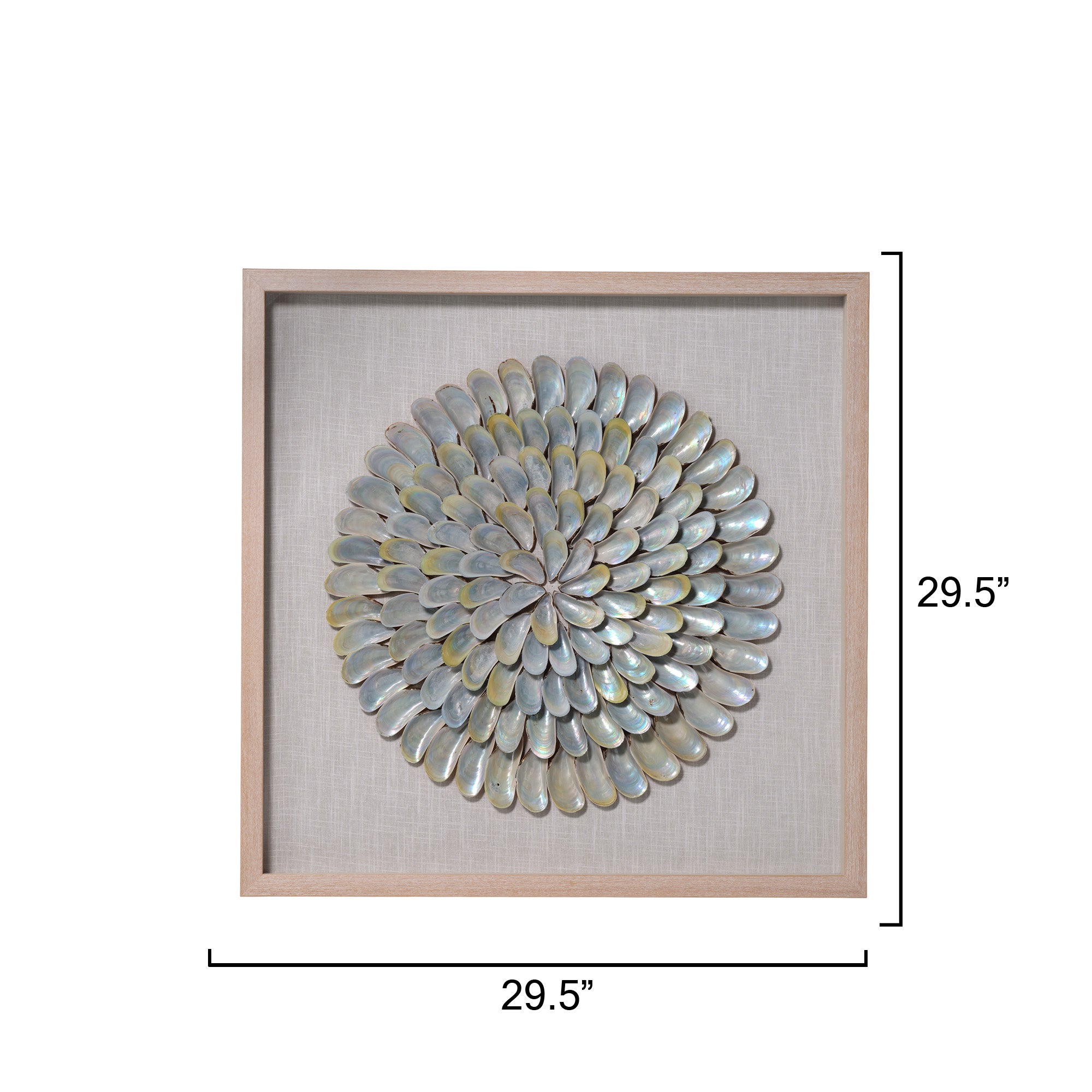 Clearwater Wall Art, Blue Iridescent Shell
