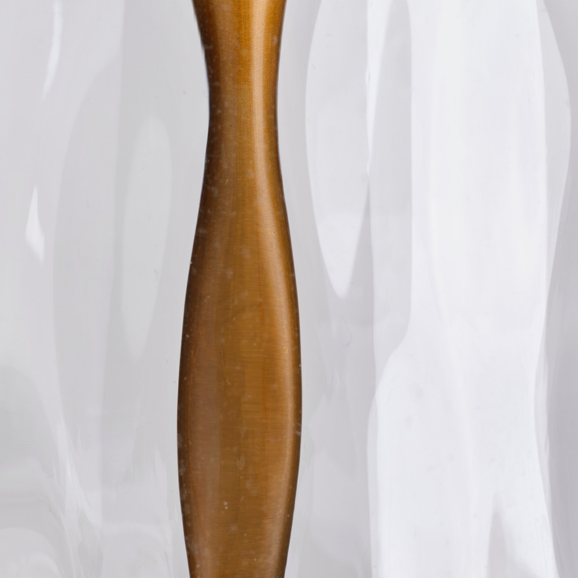 Milan Table Lamp with Linen Shade, Hammered Clear Glass