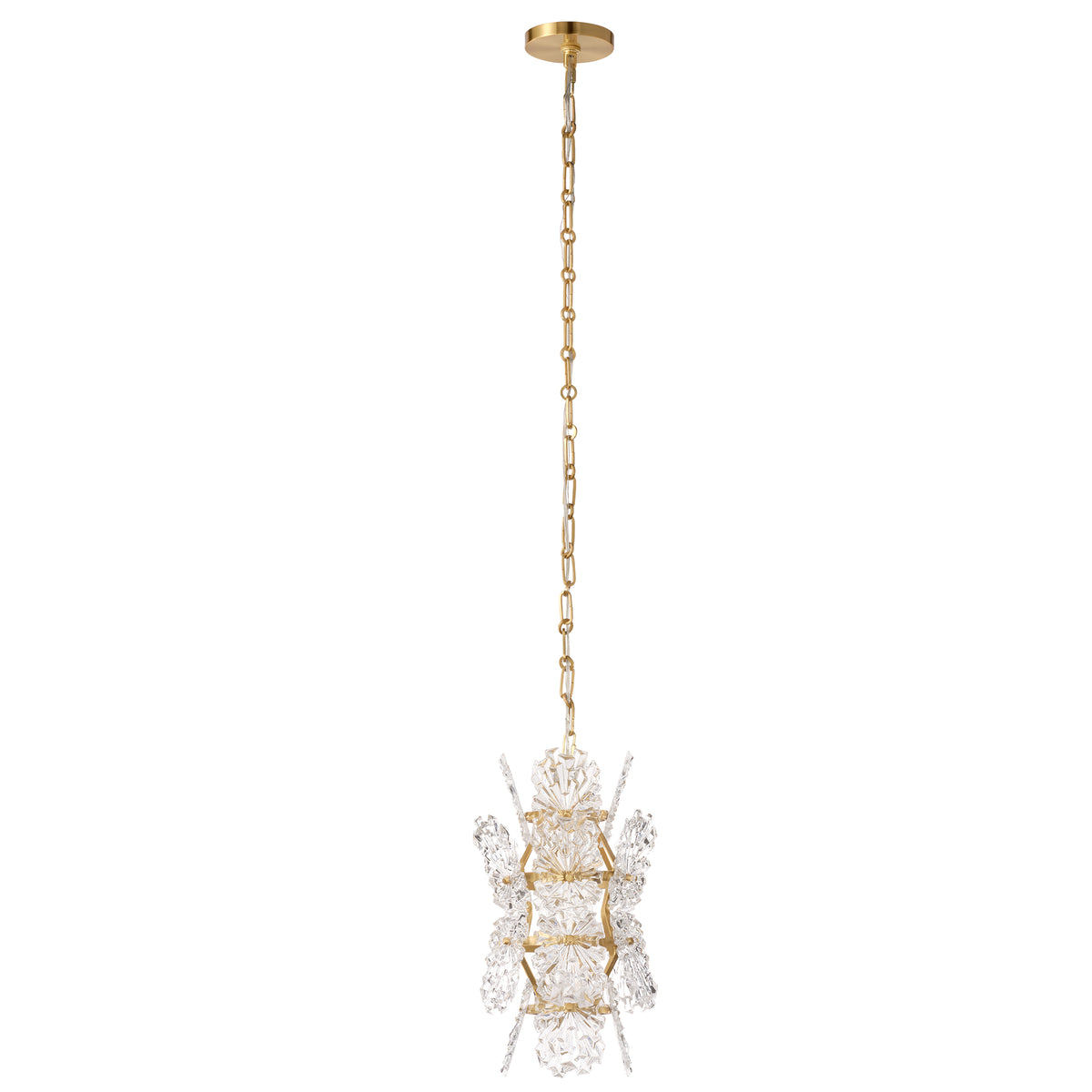 Orion 1-Light Pendant, Clear Molded Glass