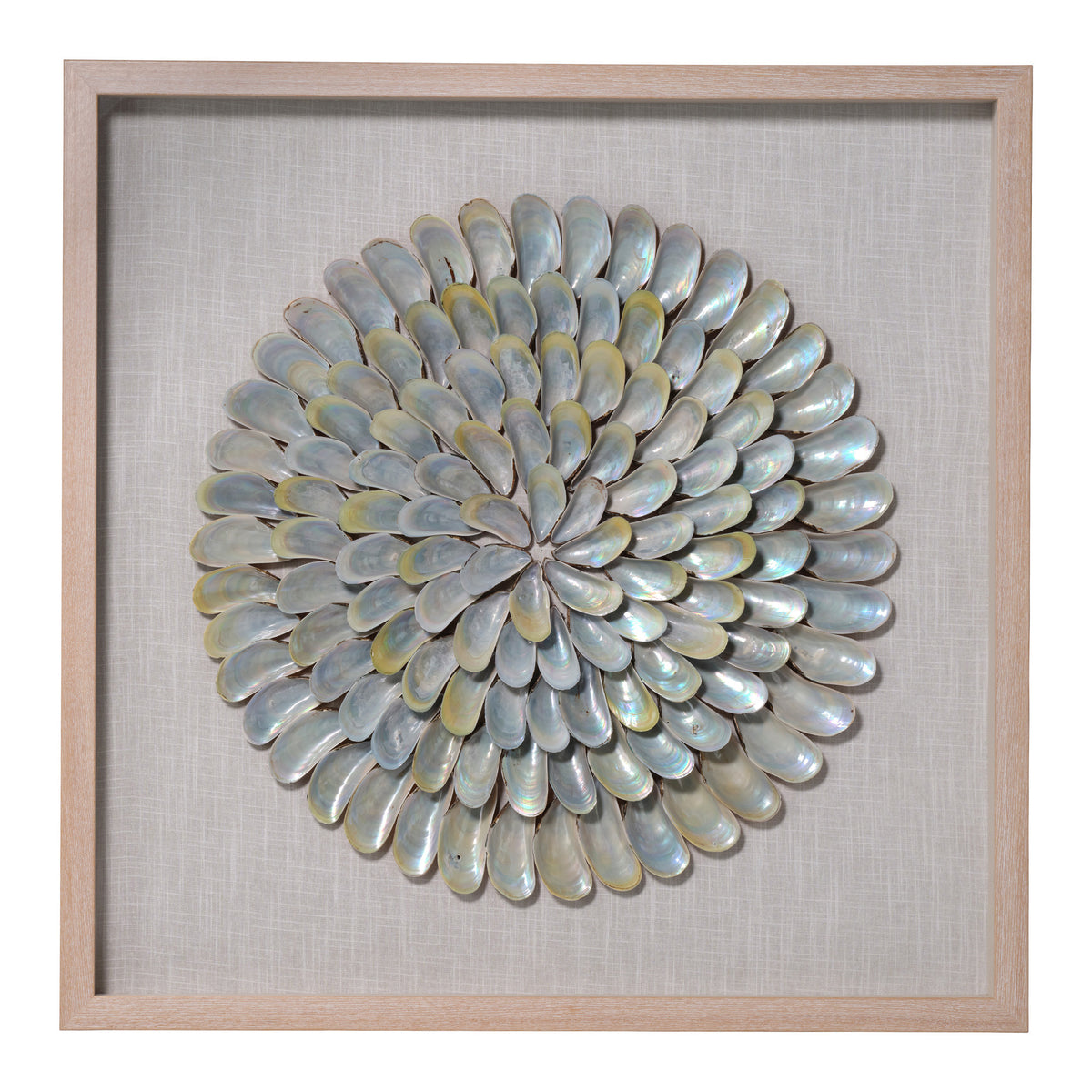 Clearwater Wall Art, Blue Iridescent Shell