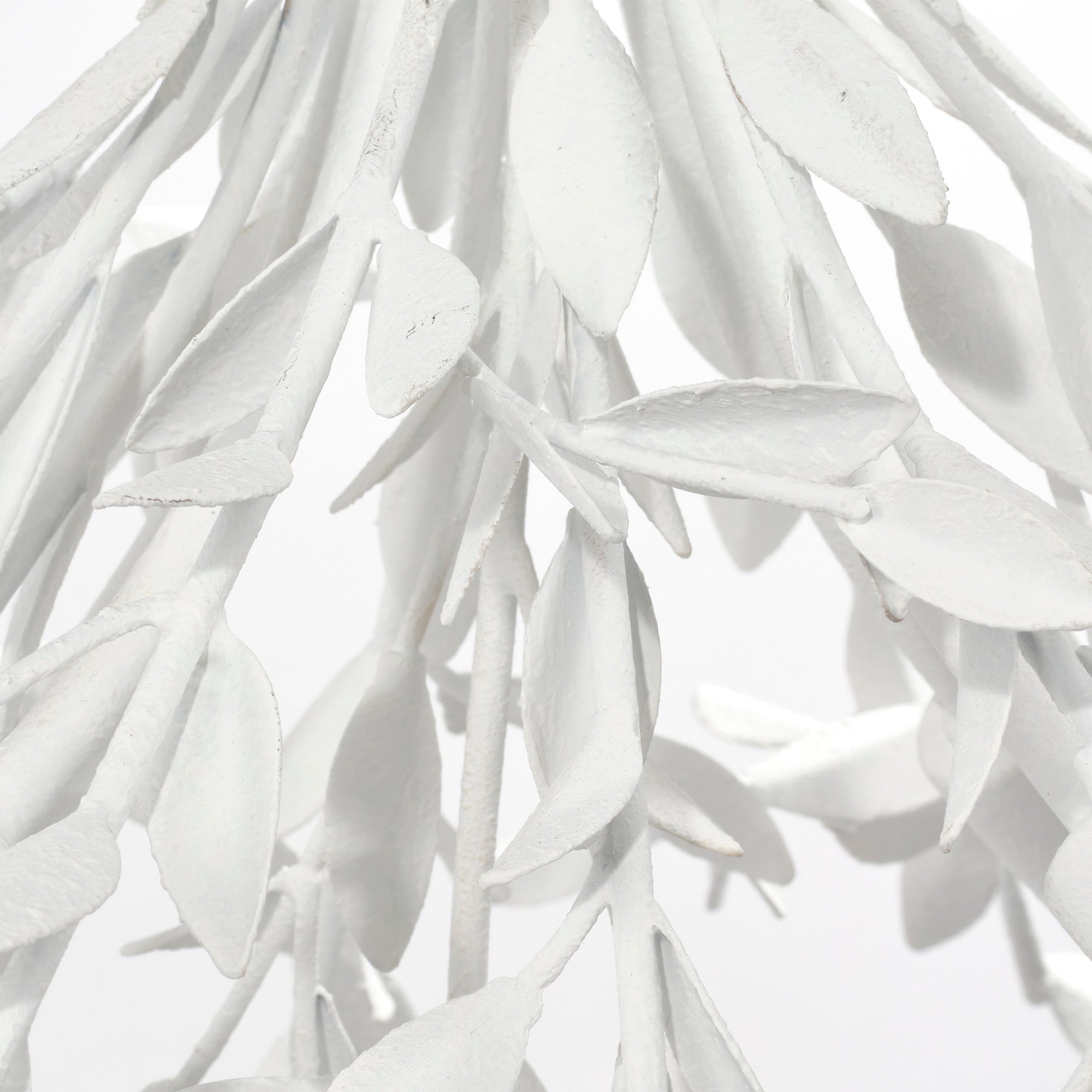 Arbor 4-Light Chandelier, Textured White Plaster