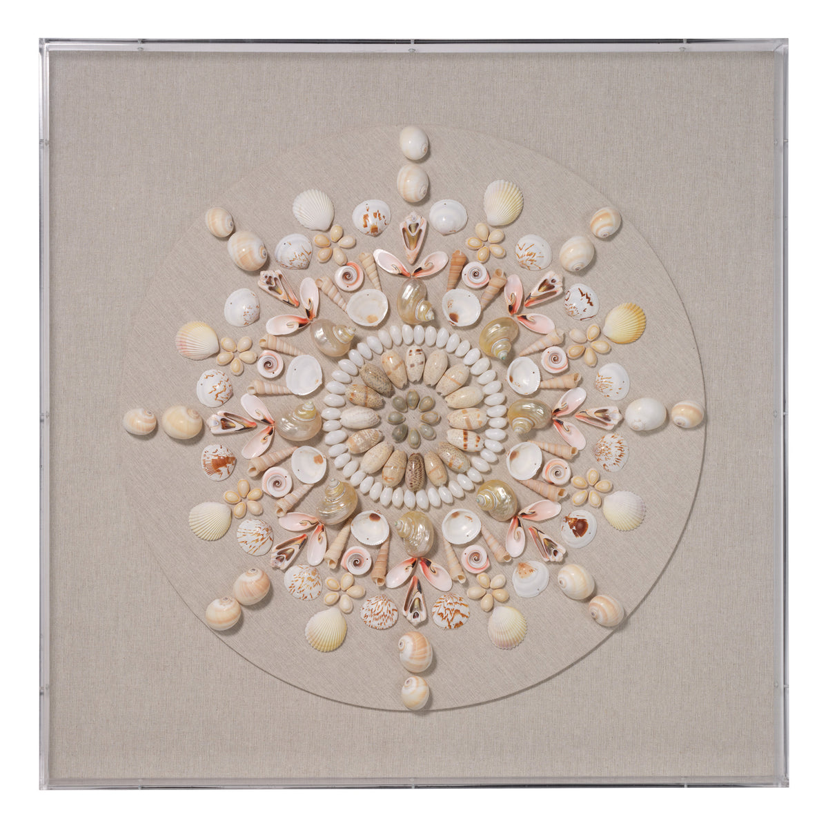 Seabrook Wall Art, Cream Shell