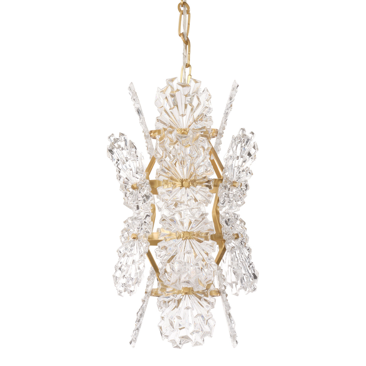 Orion 1-Light Pendant, Clear Molded Glass