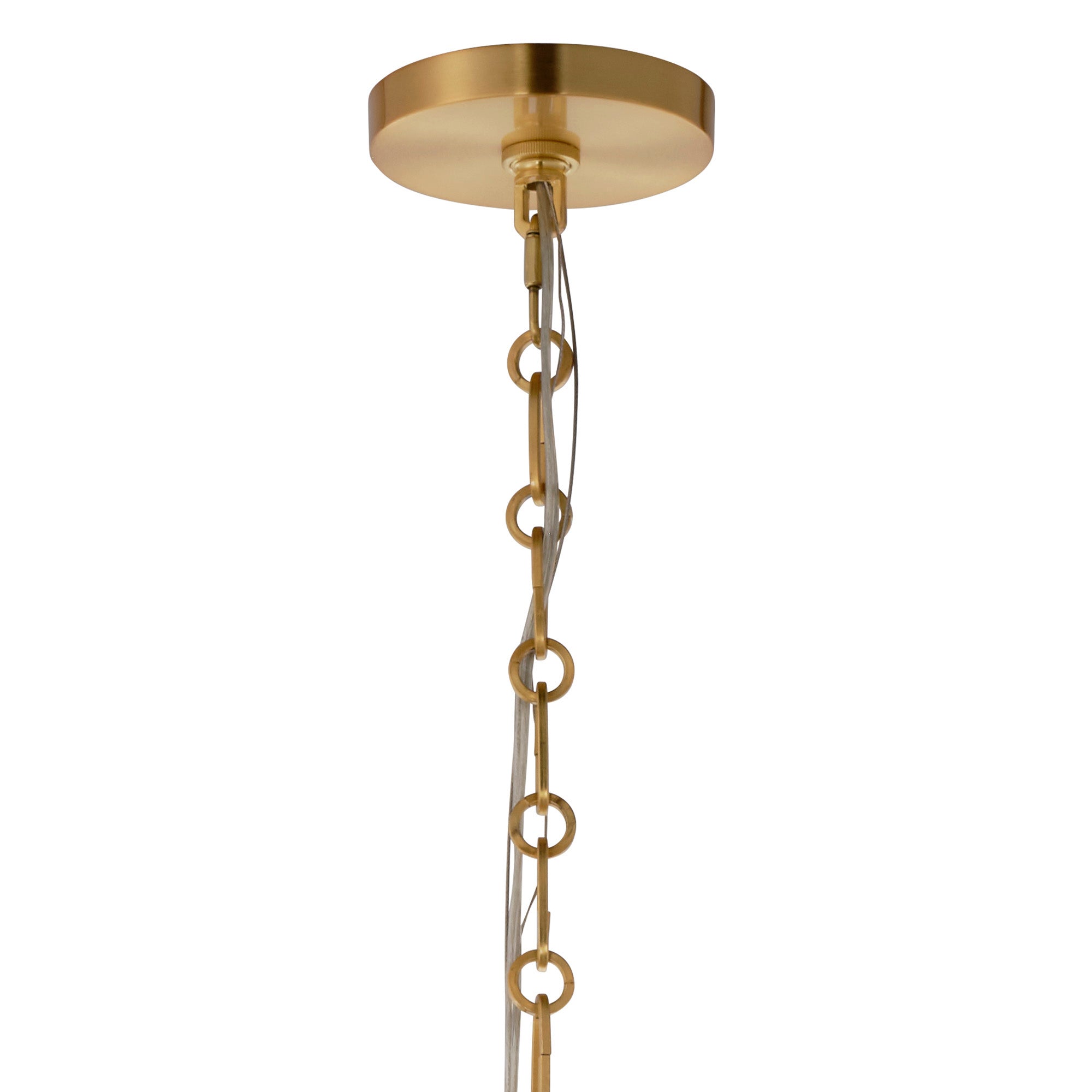 Orion 9-Light Chandelier, Clear Molded Glass