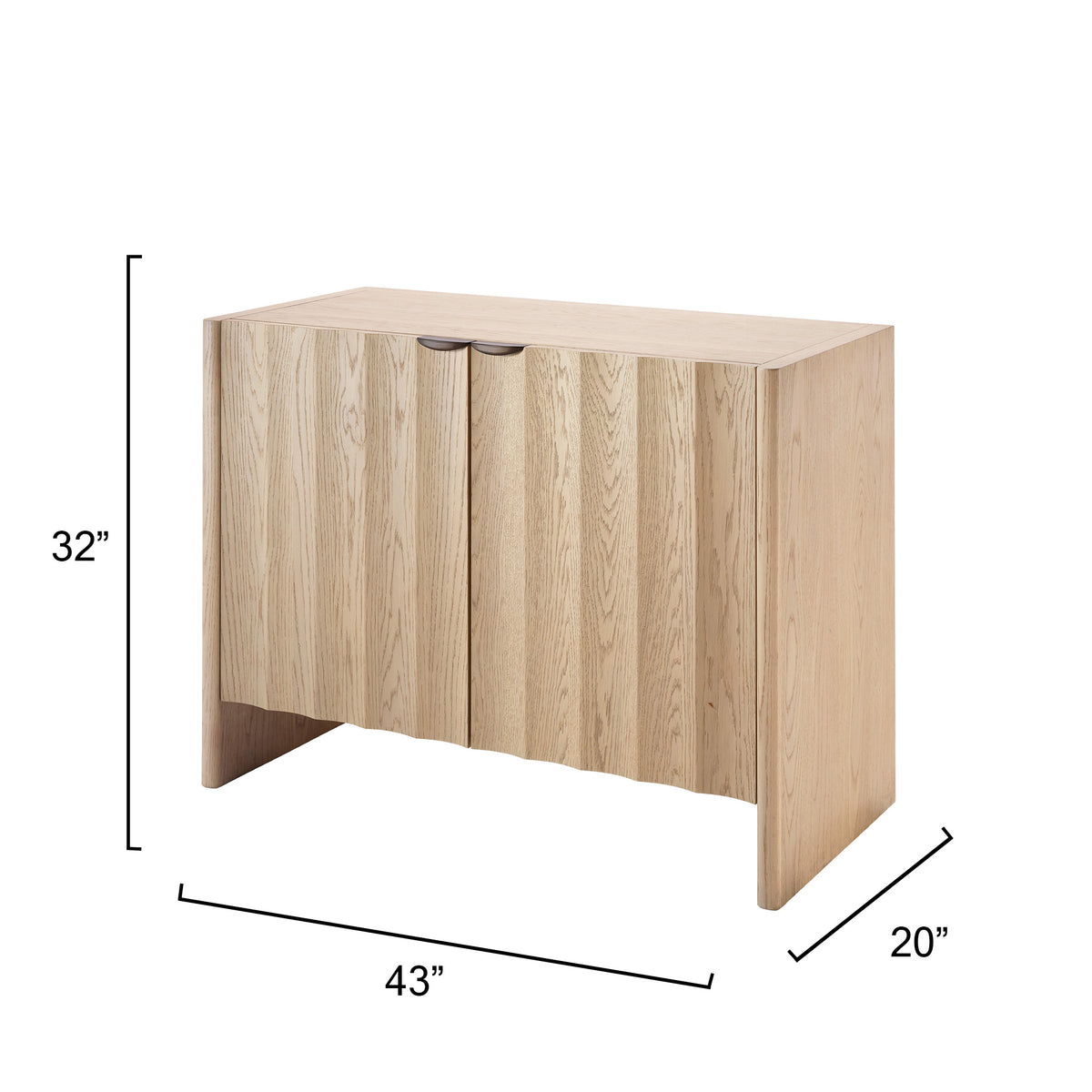Finley Fluted Two Door Cabinet