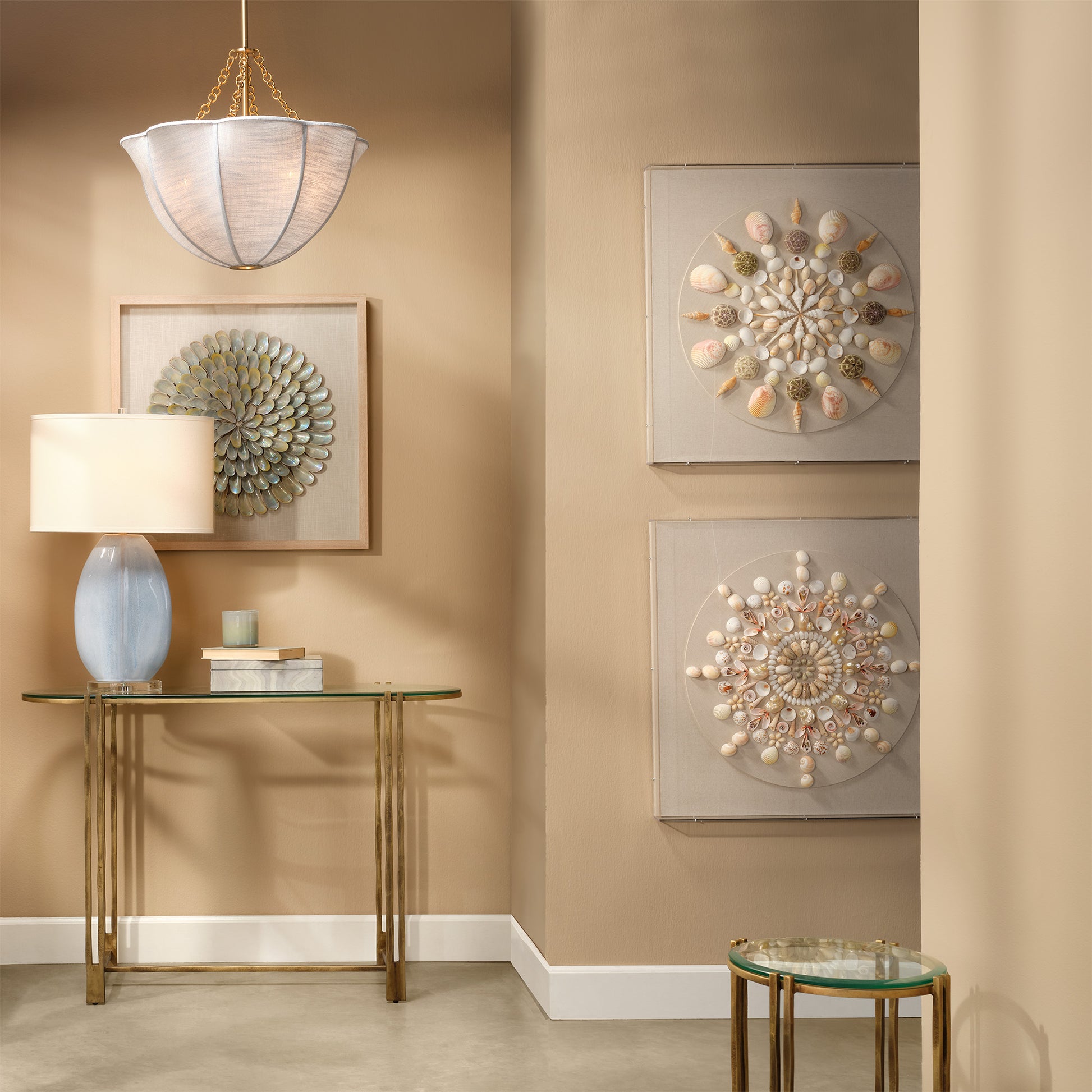 Seabrook Wall Art, Cream Shell