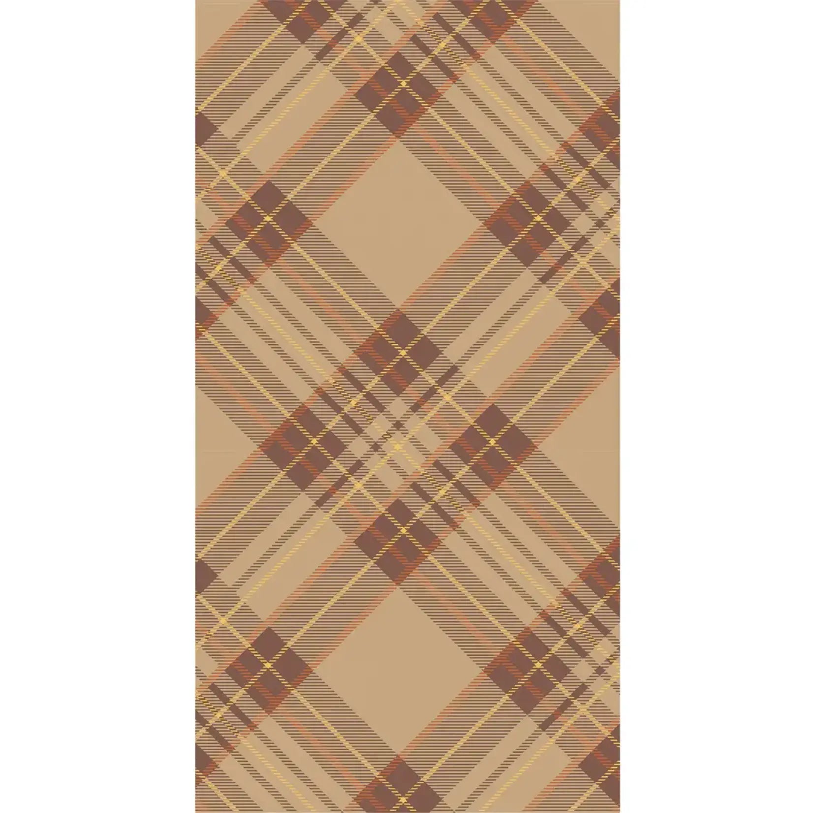 Autumn Plaid Guest Napkin - Pack of 16 by Hester & Cook