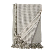 Jagger Oversized Throw – Ivory/Moss | Pom Pom Home by Pom Pom Home
