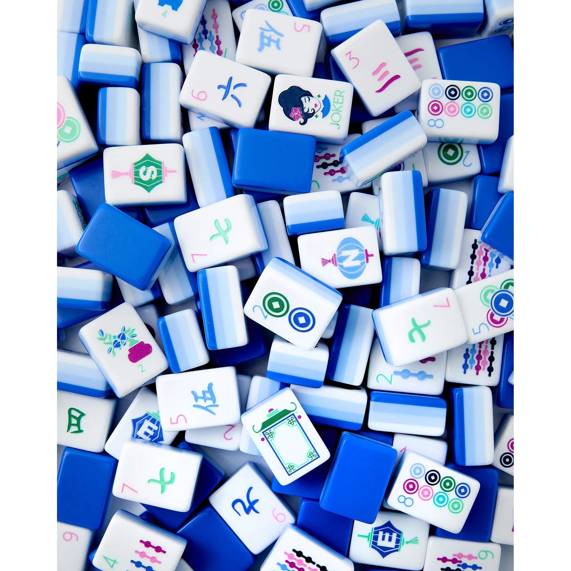 Lola Blue Ombre Mahjong Tiles – Shangri-La Collection by Oh My Mahjong
