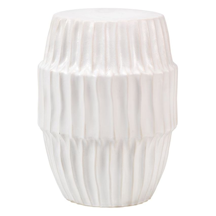 Algae Ceramic Indoor/Outdoor Side Table White by Jamie Young