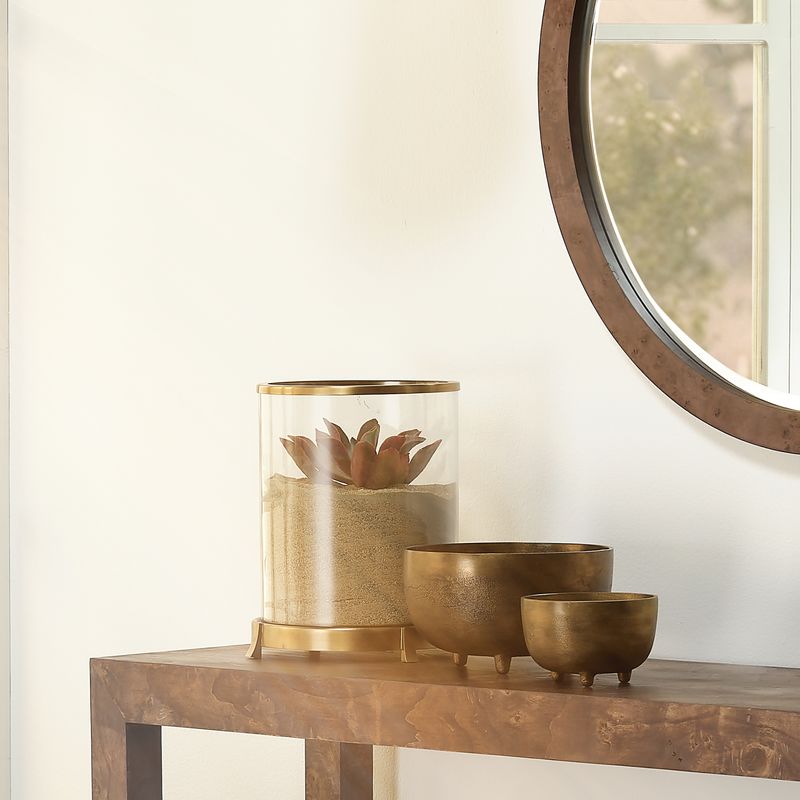 Relic Metal Footed Decorative Bowl by Jamie Young