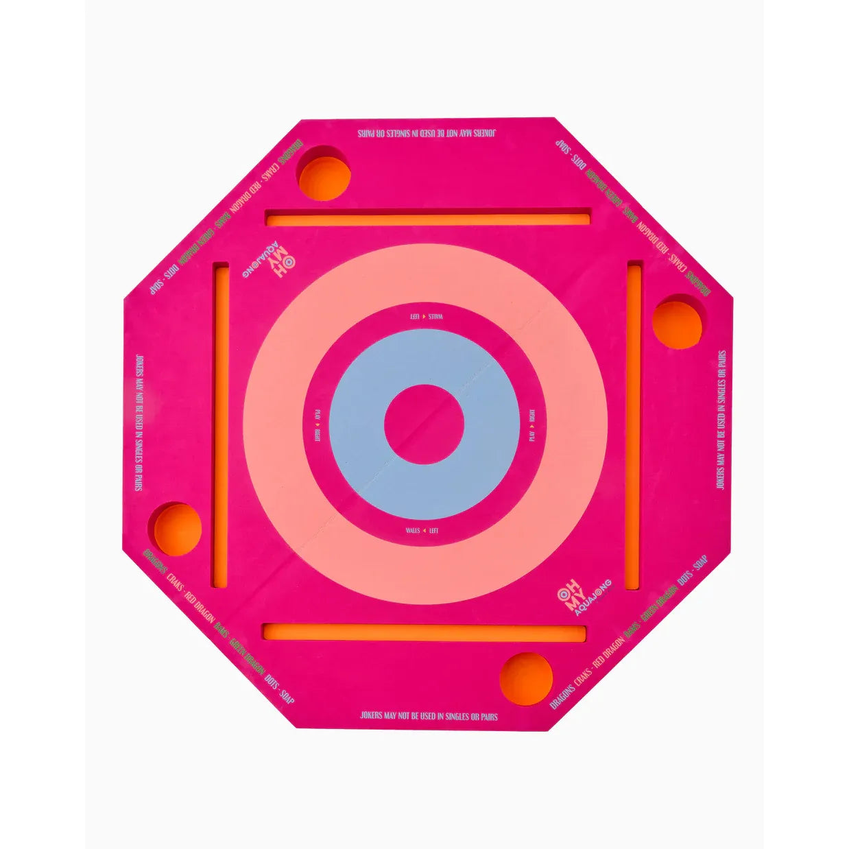 Aqua Jong Pool Mat – Pink by Oh My Mahjong