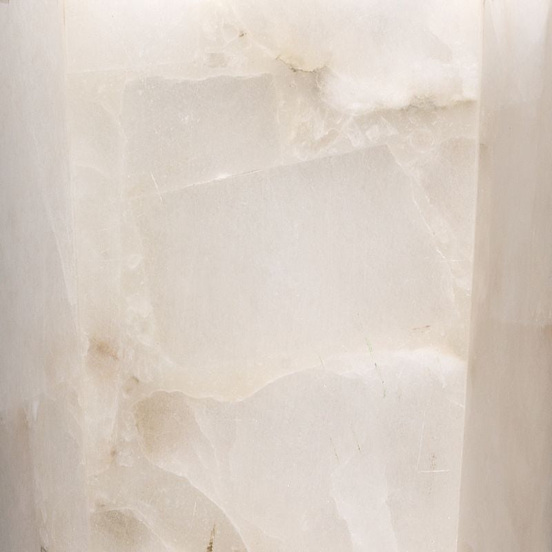 Borealis Tall Hexagon 1-Light Wall Alabaster Sconce by Jamie Young