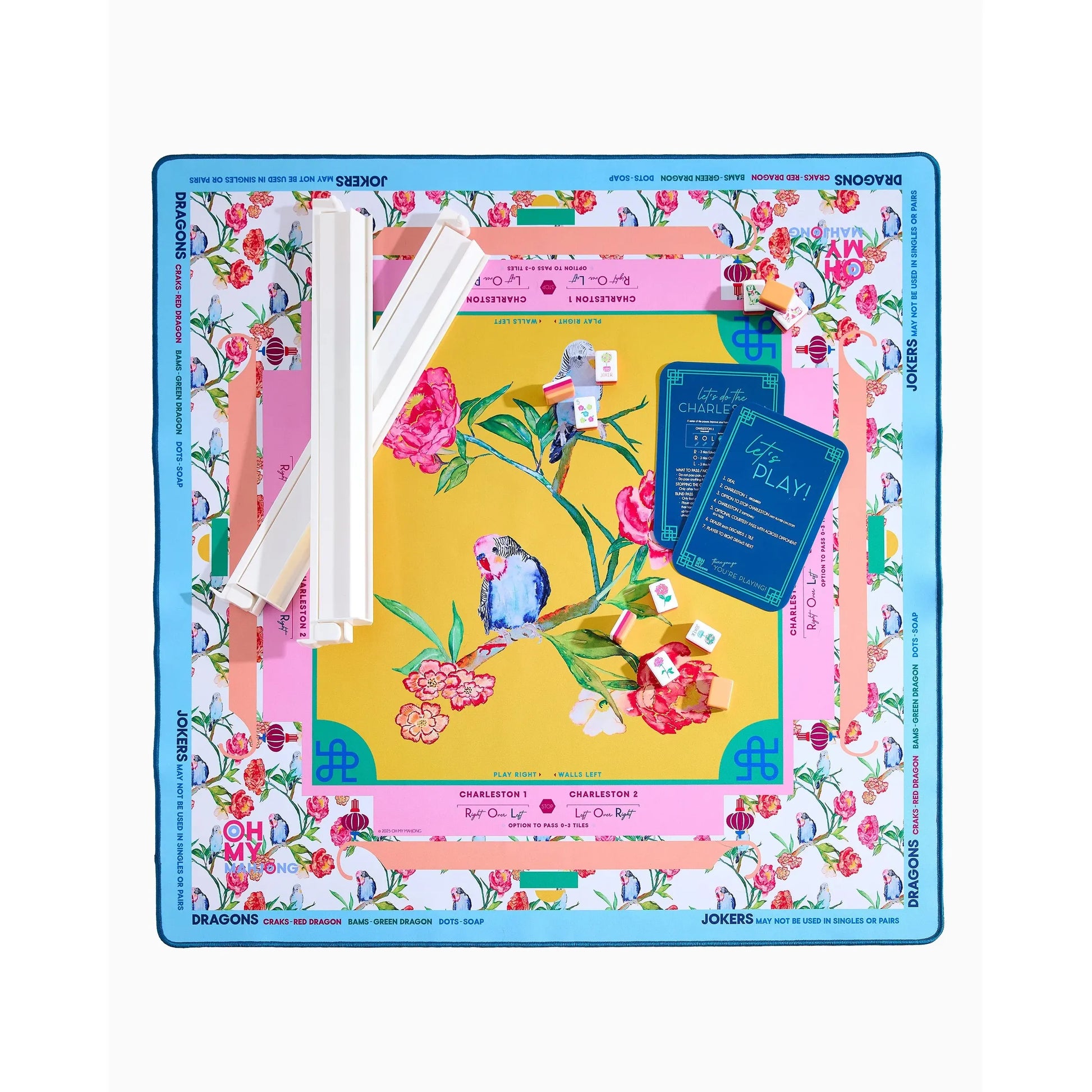 Spring Fling Mahjong Mat – Limited Edition | Oh My Mahjong x Brooke Wright by Oh My Mahjong
