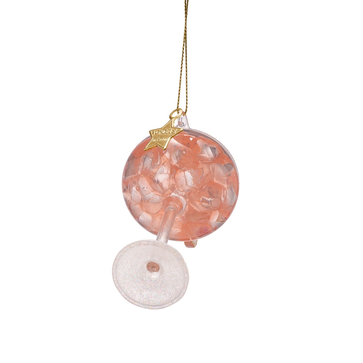 Ornament glass Paloma cocktail H4"
