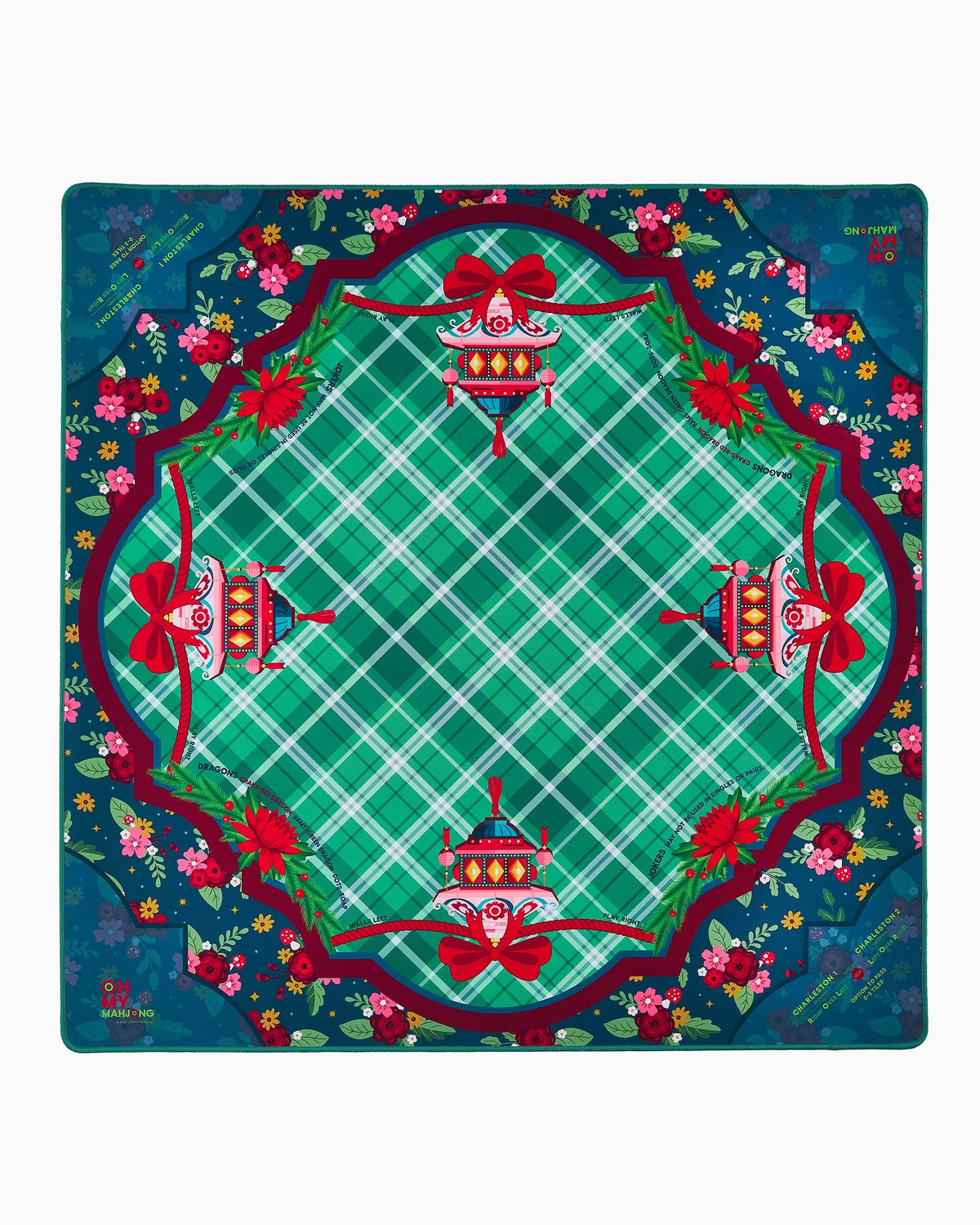 Yuletide Mahjong Mat in Tube | Oh My Mahjong by Oh My Mahjong